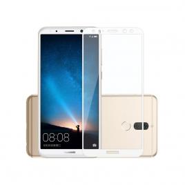 Folie protectie sticla securizata full size pentru Huawei Mate 10 Lite alb