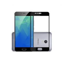 Folie protectie sticla securizata full size pentru Meizu M5S negru