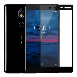 Folie protectie sticla securizata full size pentru Nokia 7 negru