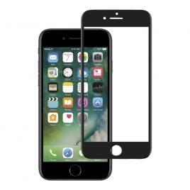 Folie sticla contur fibra EuroCELL pentru iPhone 7 Plus/8 Plus negru