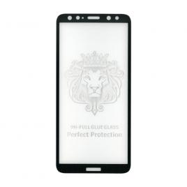 Folie sticla full size cu adeziv pe toata suprafata EuroCELL pentru Huawei Mate 10 Lite negru