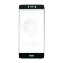 Folie sticla full size cu adeziv pe toata suprafata EuroCELL pentru Huawei P8 Lite 2017 negru