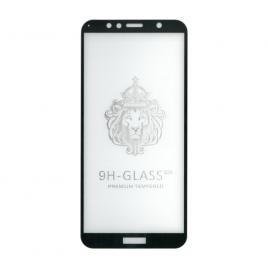 Folie sticla full size cu adeziv pe toata suprafata EuroCELL pentru Huawei Y6 2018 negru