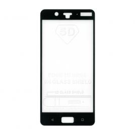 Folie sticla full size cu adeziv pe toata suprafata EuroCELL pentru Nokia 8 negru