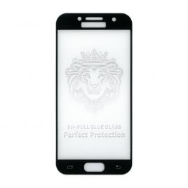 Folie sticla full size cu adeziv pe toata suprafata EuroCELL pentru Samsung Galaxy A3 2017 negru