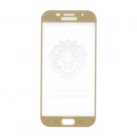 Folie sticla full size cu adeziv pe toata suprafata EuroCELL pentru Samsung Galaxy A5 2017 auriu