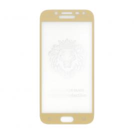 Folie sticla full size cu adeziv pe toata suprafata EuroCELL pentru Samsung Galaxy J5 2017 auriu