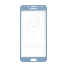 Folie sticla full size cu adeziv pe toata suprafata EuroCELL pentru Samsung Galaxy J7 2017 albastru