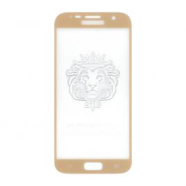 Folie sticla full size cu adeziv pe toata suprafata EuroCELL pentru Samsung Galaxy S7 auriu