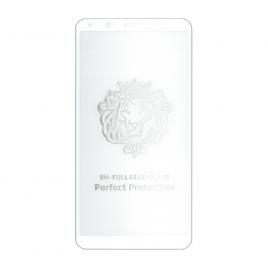 Folie sticla full size cu adeziv pe toata suprafata EuroCELL pentru VIVO V7 alb