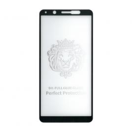 Folie sticla full size cu adeziv pe toata suprafata EuroCELL pentru VIVO V7 negru