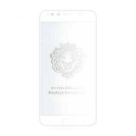 Folie sticla full size cu adeziv pe toata suprafata EuroCELL pentru VIVO X9 Plus alb