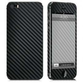 Colant sticker Junli model Carbon Black pentru iPhone 5 / 5S / SE