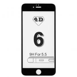 Folie sticla Kabelwelt 4D Full body Black pentru Apple iPhone 6/6s Plus