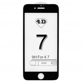Folie sticla Kabelwelt 4D Full body Black pentru Apple iPhone 7
