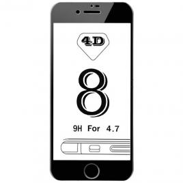 Folie sticla Kabelwelt 4D Full body Black pentru Apple iPhone 8