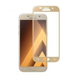 Folie Sticla BlueStar pentru Samsung Galaxy A5 (2017) 3D Full Cover (acopera tot ecranul) Auriu