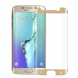 Folie Sticla Securizata Friendly Case Samsung Galaxy S6 Edge Gold