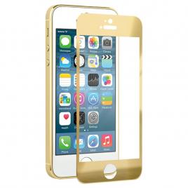 Folie Sticla Securizata Full Screen Iphone 5/5S/5C/SEGold