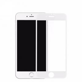 Folie de protectie Tempered Glass 4D pentru iPhone 6 Plus Alb