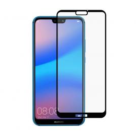 Folie Sticla Premium pentru Huawei P20 Lite 5D Full Cover (acopera tot ecranul) Full Glue Negru