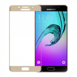 Folie Sticla Samsung Galaxy A3 2016 Flippy Full Face Auriu