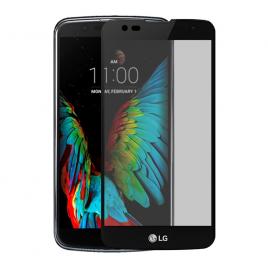 Folie din sticla temperata full size OkMore pentru LG K10 negru