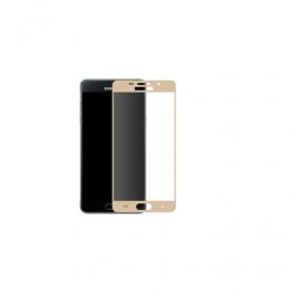 Folie protectie sticla securizata full size pentru Samsung Galaxy A3 2016 auriu