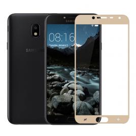 Folie protectie sticla securizata full size pentru Samsung Galaxy J4 2018 auriu