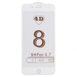 Folie sticla Kabelwelt 4D Full body White pentru Apple iPhone 8