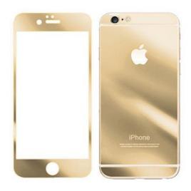 Folie sticla fata/ spate Apple iPhone SE/5s/5 Gold