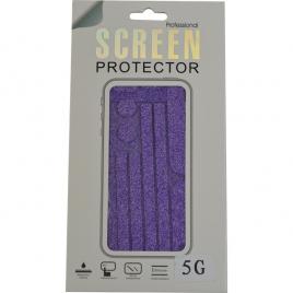 Colant sticker model carbon violet iphone 5/5S + folie protectie ecran