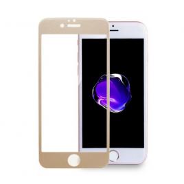 Folie din sticla contur fibra OkMore pentru iPhone 7 auriu
