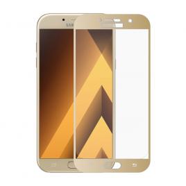 Folie din sticla temperata full size OkMore pentru Galaxy A5 2017 auriu