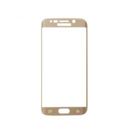 Folie din sticla temperata full size OkMore pentru Galaxy S6 auriu
