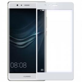 Folie din sticla temperata full size OkMore pentru Huawei Ascend P9 alb