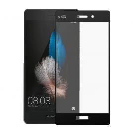 Folie din sticla temperata full size OkMore pentru Huawei P8 Lite negru