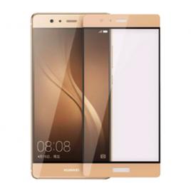 Folie din sticla temperata full size OkMore pentru Huawei P9 Lite auriu