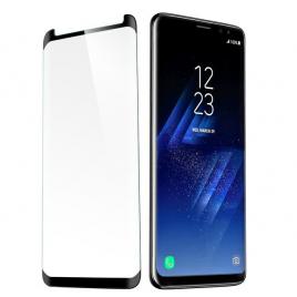 Folie protectie din sticla Samsung G965 Galaxy S9 PLUS pentru tot ecranul (Full Cover) curbata 3D (Case Friendly) Neagra