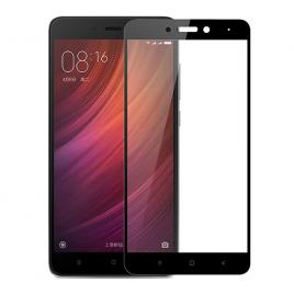 Folie sticla Full Cover Full Glue pentru Xiaomi Redmi Note 4 (Mediatek) Negru