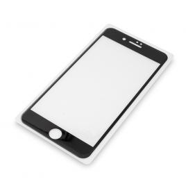 Folie sticla iPhone 8 / iPhone 7 pentru tot ecranul (Full Cover) curbata 3D Neagra