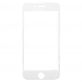 Folie sticla protectie ecran 4D margini albe pentru Apple iPhone 7 8