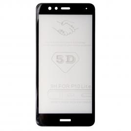 Folie sticla protectie ecran Full Face 5D margini negre pentru Huawei P10 Lite