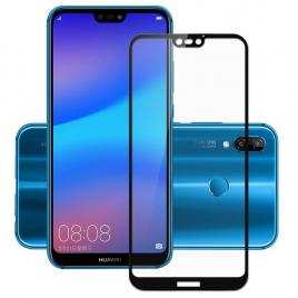 Folie sticla securizata Full Cover Full Glue pentru Huawei P20 Lite Negru