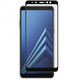 Folie sticla securizata Full Cover Full Glue pentru Samsung Galaxy A8 Plus (2018) Negru
