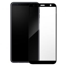 Folie sticla Samsung A9 2018 duritate 9 H  Margine negru