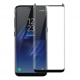 Folie sticla securizata tempered glass Samsung Galaxy S8 Plus 3D Black FULL GLUE