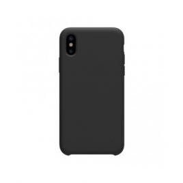 Husa ALC MOBILE pentru iPhone Xs Max  Silicon Interior microfibra Negru