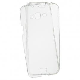 Capac de protectie Full TPU 360° (fata + spate) pentru Samsung Galaxy J3 / J3 (2016) transparent