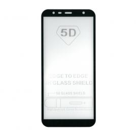Folie sticla full size cu adeziv pe toata suprafata EuroCELL pentru Samsung Galaxy J6 Plus 2018 negru